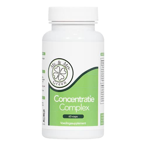 Concentratie Complex van Mr. and Mrs. Green – met Ginkgo biloba, B-vitamines en magnesium voor focus, geheugen en mentale prestaties