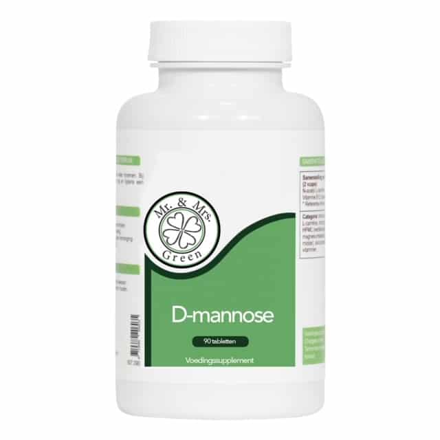 D-Mannose supplement van Mr. and Mrs. Green – natuurlijke ondersteuning van de blaas en urinewegen, ideaal bij terugkerende blaasongemakken