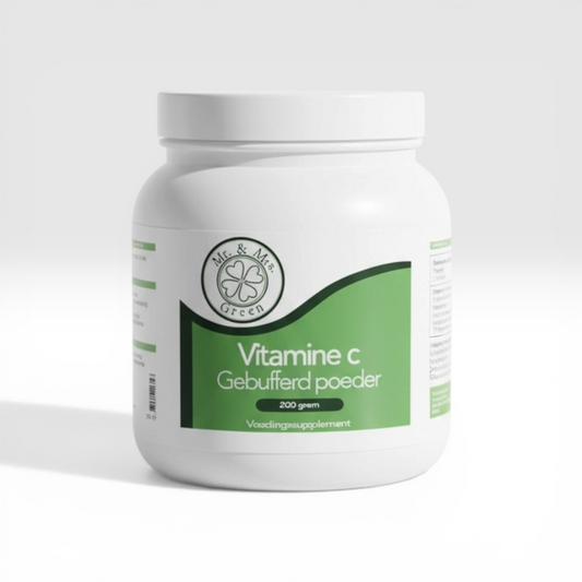 Vitamine C gebufferd in poedervorm