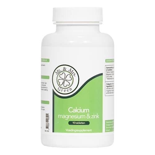 Calcium, Magnesium, Zinksupplement, voor behoud van gezonde botten mrandmrsgreen