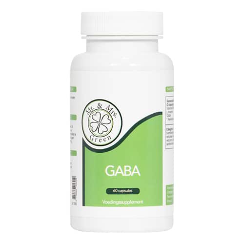 GABA supplement van Mr. and Mrs. Green – ondersteunt ontspanning, slaap en mentale balans – lichaamseigen neurotransmitter in capsulevorm
