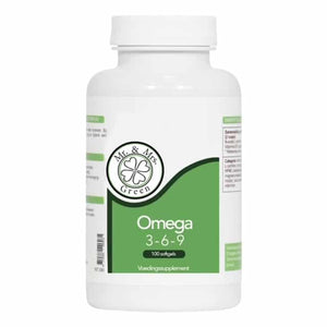 Omega 3-6-9 supplement van Mr. and Mrs. Green – ondersteunt hart, hersenen en huid met essentiële vetzuren uit vis-, lijnzaad- en teunisbloemolie